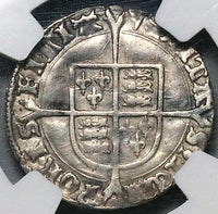 1553 NGC XF Mary Groat 4 Pence Hammered Britain Tudor England Coin (25061904C)