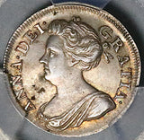 1709 PCGS AU 58 Anne 4 Pence Groat England Great Britain Silver Coin POP 2/0 (26060903C)