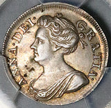 1709 PCGS AU 58 Anne 4 Pence Groat England Great Britain Silver Coin POP 2/0 (26060903C)