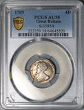 1709 PCGS AU 58 Anne 4 Pence Groat England Great Britain Silver Coin POP 2/0 (26060903C)