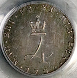 1792 PCGS AU 58 George III Great Britain 4 Pence Groat Wire Money Silver Coin (26060201C)