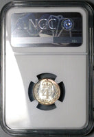 1892 NGC MS 65 Victoria Maundy 4 Pence Great Britain Groat Sterling Silver Coin (24052101C)
