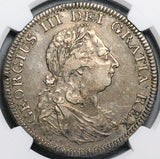 1804 NGC XF George III Great Britain 5 Shillings Bank Dollar Crown Silver Coin (25082901C)