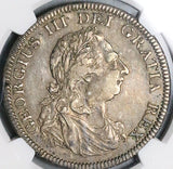 1804 NGC XF George III Great Britain 5 Shillings Bank Dollar Crown Silver Coin (25082901C)