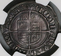 1561 NGC AU Elizabeth I 6 Pence England Britain Silver Coin S-2560 (23050201C)