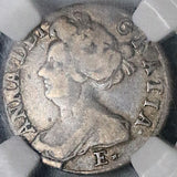 1707-E Star NGC VF 20 Anne 6 Pence Great Britain Rare Post Union Silver Coin POP 1/0 (25100901C)