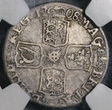 1707-E Star NGC VF 20 Anne 6 Pence Great Britain Rare Post Union Silver Coin POP 1/0 (25100901C)