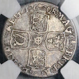 1707-E Star NGC VF 20 Anne 6 Pence Great Britain Rare Post Union Silver Coin POP 1/0 (25100901C)
