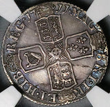 1711 NGC AU Anne 6 Pence Great Britain Post Union Sterling Silver Coin (23121402C)
