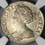 1711 NGC MS 61 Anne 6 Pence Great Britain Post Union Sterling Silver Coin (25042002C)