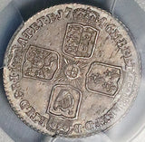 1746 PCGS MS 61 George II 6 Pence Great Britain LIMA Mint State Coin (26052602C)
