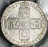 1757 PCGS MS 63 George II 6 Pence Great Britain Colonial Sterling Silver Coin (25101203C)
