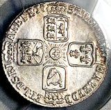 1757 PCGS MS 63 George II 6 Pence Great Britain Colonial Silver Coin (26091601C)