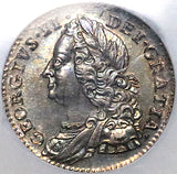1757 NGC MS 64 George II 6 Pence Great Britain Sterling Silver Coin (24112501D)