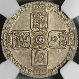 1757 NGC XF 45 George II 6 Pence Great Britain Colonial Sterling Silver Coin (24072701C)