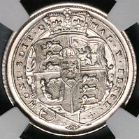 1817 NGC UNC 6 Pence George III Britain Sterling Silver Coin (23061301C)