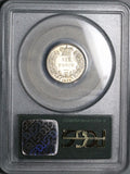 1842 PCGS MS 63 Victoria 6 Pence Great Britain OGH Rare Silver Coin (23111102C)