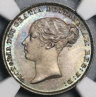 1844 NGC MS 66 Victoria 6 Pence Great Britain Rare Large 44 Sterling SIlver Coin POP 1/1 (22061001D)