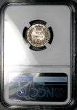 1859 NGC MS 63 Victoria 6 Pence Great Britain Sterling Silver Coin (26102201C)
