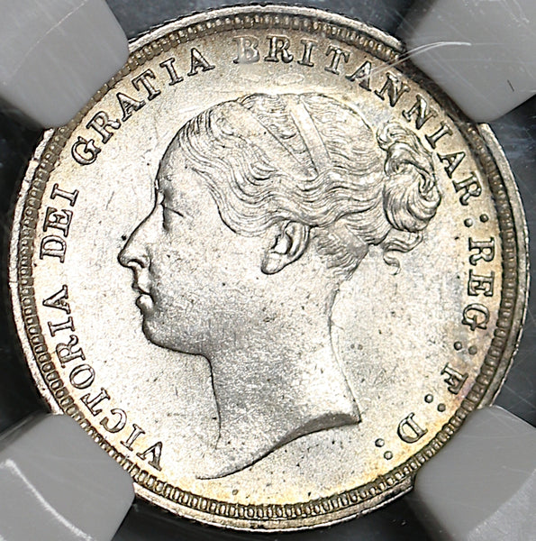 1883 NGC MS 63 Victoria 6 Pence Great Britain Mint State Silver Coin (25072602C)