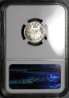 1883 NGC MS 64 Victoria 6 Pence Great Britain Mint State Silver Coin (24082903C)