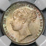 1884 NGC MS 64 Victoria 6 Pence Great Britain Sterling Silver Coin (25091001C)