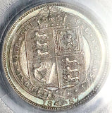 1887 PCGS MS 64 Victoria 6 Pence Shield Great Britain Sterling Silver Coin (25060101C)