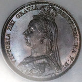 1890 NGC MS 65 Victoria 6 Pence Great Britain Jubilee Gem Silver Vintage Soapbox Holder Coin (26020201C)