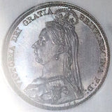 1890 NGC MS 65 Victoria 6 Pence Great Britain Jubilee Gem Silver Vintage Soapbox Holder Coin (26020201C)