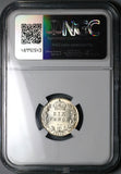 1899 NGC MS 64 Victoria 6 Pence Great Britain Sterling Silver Coin (24022901C)