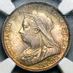 1900 NGC MS 65 Victoria 6 Pence Great Britain Sterling Silver Coin (25022202C)