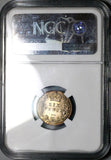 1900 NGC MS 65 Victoria 6 Pence Great Britain Sterling Silver Coin (25022202C)