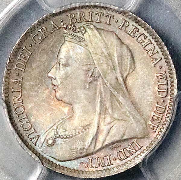 1900 PCGS MS 65 Victoria 6 Pence Great Britain Sterling Silver Coin (23091402D)