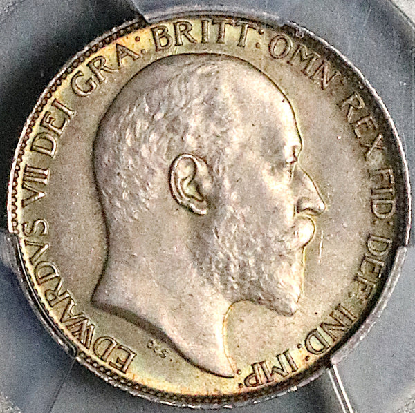 1902 PCGS MS 64 Edward VII 6 Pence Great Britain Sterling Silver Coin (25092706C)