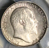 1906 PCGS MS 63 Edward VII 6 Pence Great Britain Gem Silver Coin (24081801C)
