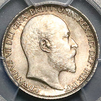 1906 PCGS MS 65 Edward VII 6 Pence Great Britain Gem Sterling Silver Coin (24042401C)