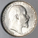 1907 NGC MS 63 Edward VII 6 Pence Great Britain Sterling Silver Coin (25030901C)