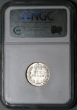 1907 NGC MS 63 Edward VII 6 Pence Great Britain Sterling Silver Coin (25030901C)