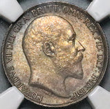 1909 NGC MS 63 Edward VII 6 Pence Great Britain Pedigree Silver Coin (23091405D)
