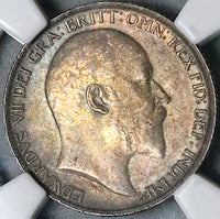 1909 NGC MS 63 Edward VII 6 Pence Great Britain Pedigree Silver Coin (23091405D)