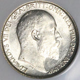 1910 NGC AU 58 Edward VII 6 Pence Great Britain Vintage Holder Sterling Silver Coin (25020401C)