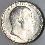 1910 NGC AU 58 Edward VII 6 Pence Great Britain Vintage Holder Sterling Silver Coin (25020401C)