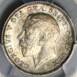 1911 PCGS MS 65 George V 6 Pence 6P Great Britain Gem Sterling Silver Coin (26021601C)