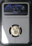 1912 NGC MS 65 George V 6 Pence Great Britain Sterling Silver Coin (23082903C)