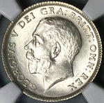 1913 NGC MS 63 George V 6 Pence Great Britain Sterling Silver Coin (23091403D)