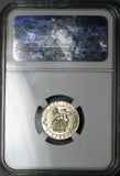 1913 NGC MS 63 George V 6 Pence Great Britain Sterling Silver Coin (23091403D)