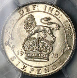 1913 PCGS MS 64 George V 6 Pence Great Britain Sterling Silver Coin (24092801C)