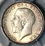 1914 PCGS MS-64 Great Britain 6 Pence George V Rainbow Toned Sterling Silver Coin (25090703C)