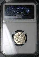 1927 NGC PF 66 George V 6 Pence Proof Great Britain Acorn Silver Coin (23050702D)
