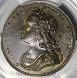 1727 PCGS AU George II Coronation 34mm Croker Bronzed AE Medal (26072003C)